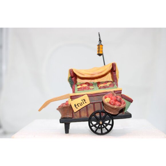 Dept 56 Dickens Village - Chelsea Market Fruit Monger & Cart, Set of 2 - Picture 3 of 8